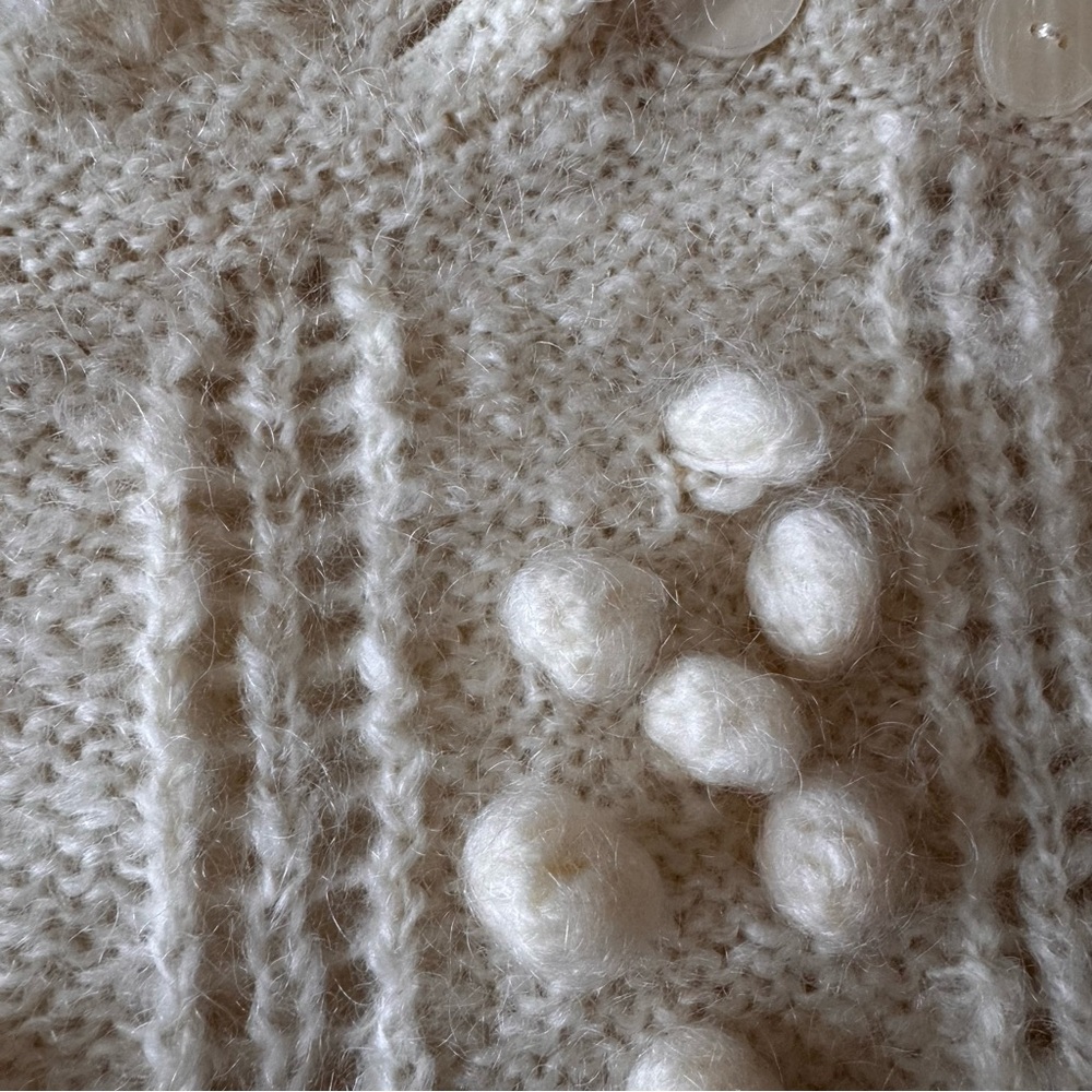 LoveShackFancy Persephone Sweater in Cream Puff - Picture 5 of 7